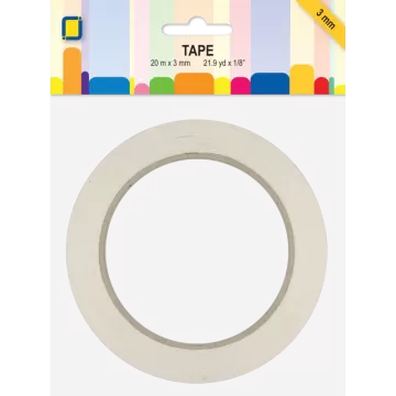 1/8" wide 2-sided adhesive tape, tearable